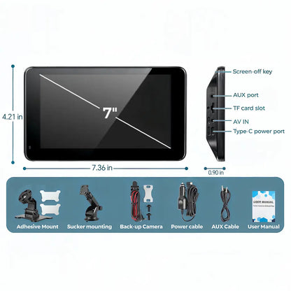 【PASLDA】2026 Upgraded Wireless Carplay Screen for Andriod & Iphone : the Ultimate Portable Car Play Adapter for Seamless In-Car Entertainment